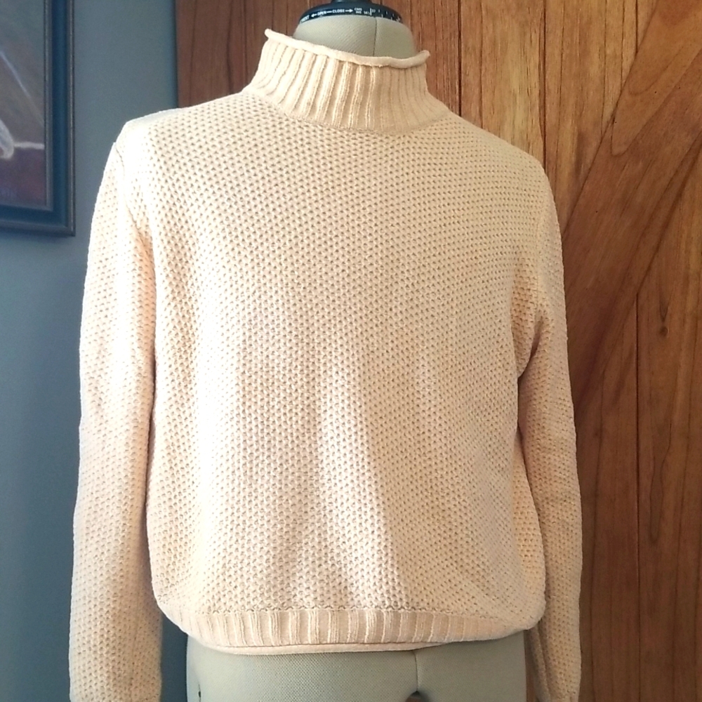 Innovation sport peach waffle sweater